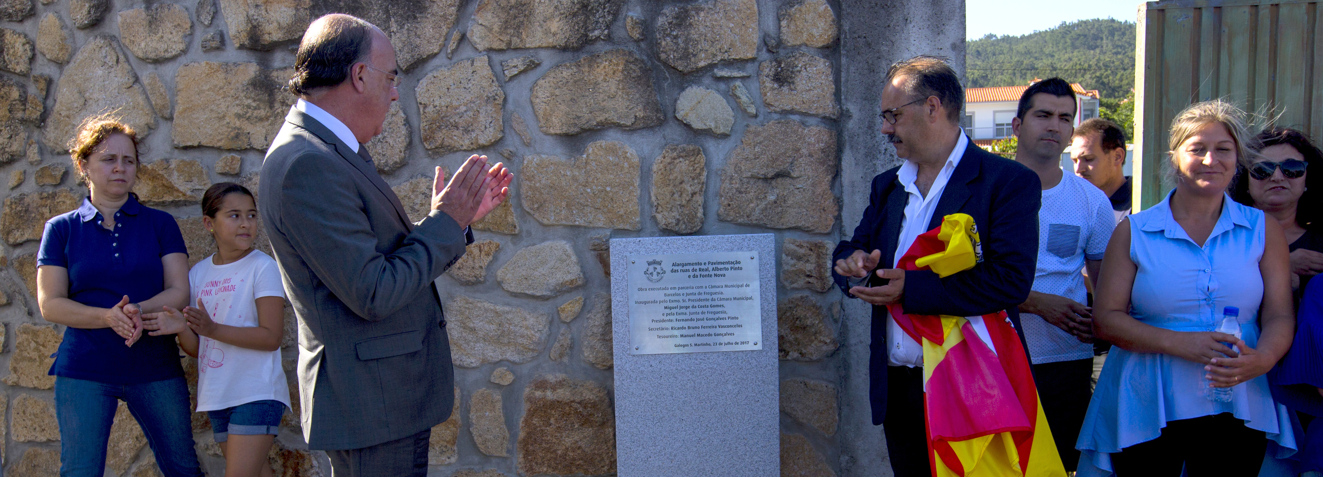 Presidente da Câmara inaugurou obras em Galegos S. Martinho