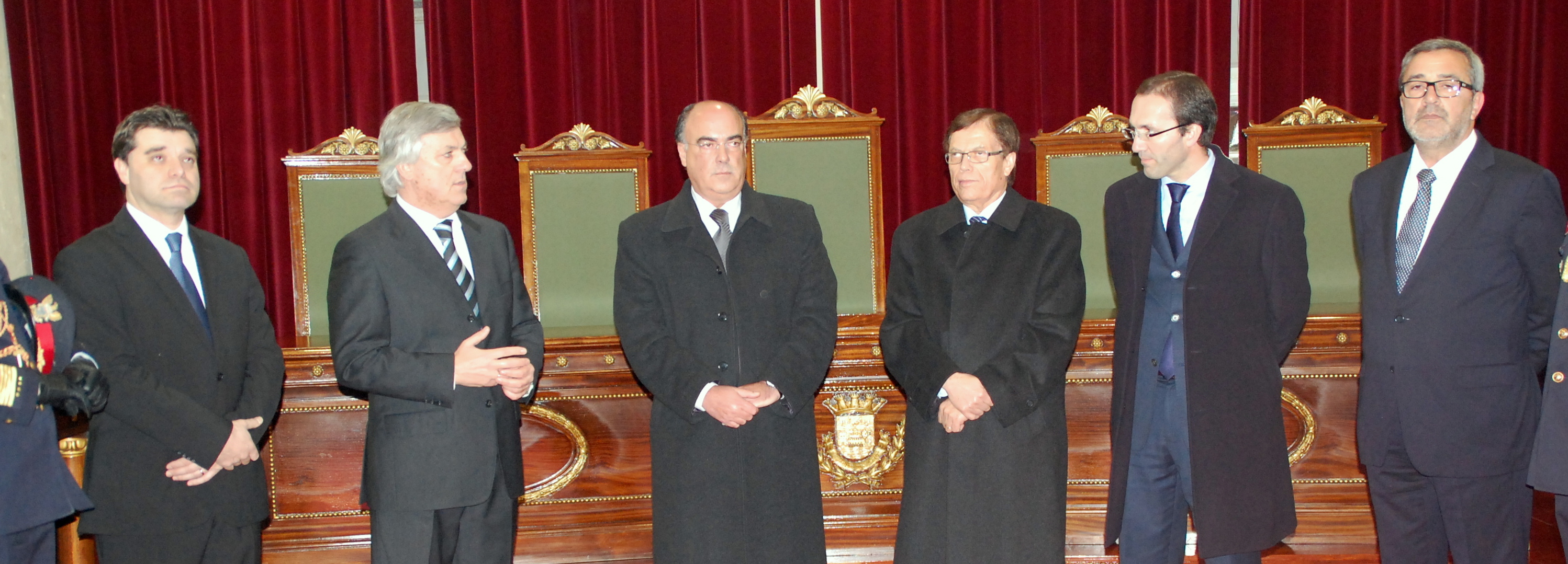 Presidente da Câmara recebe os Bombeiros Voluntários de Barcelos