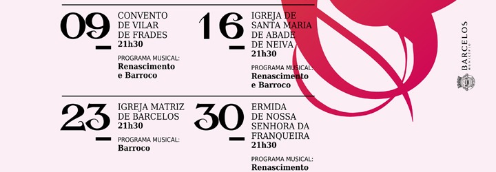 Música do Renascimento e do Barroco em igrejas de Barcelos