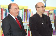 presidente da câmara inaugurou biblioteca escol...