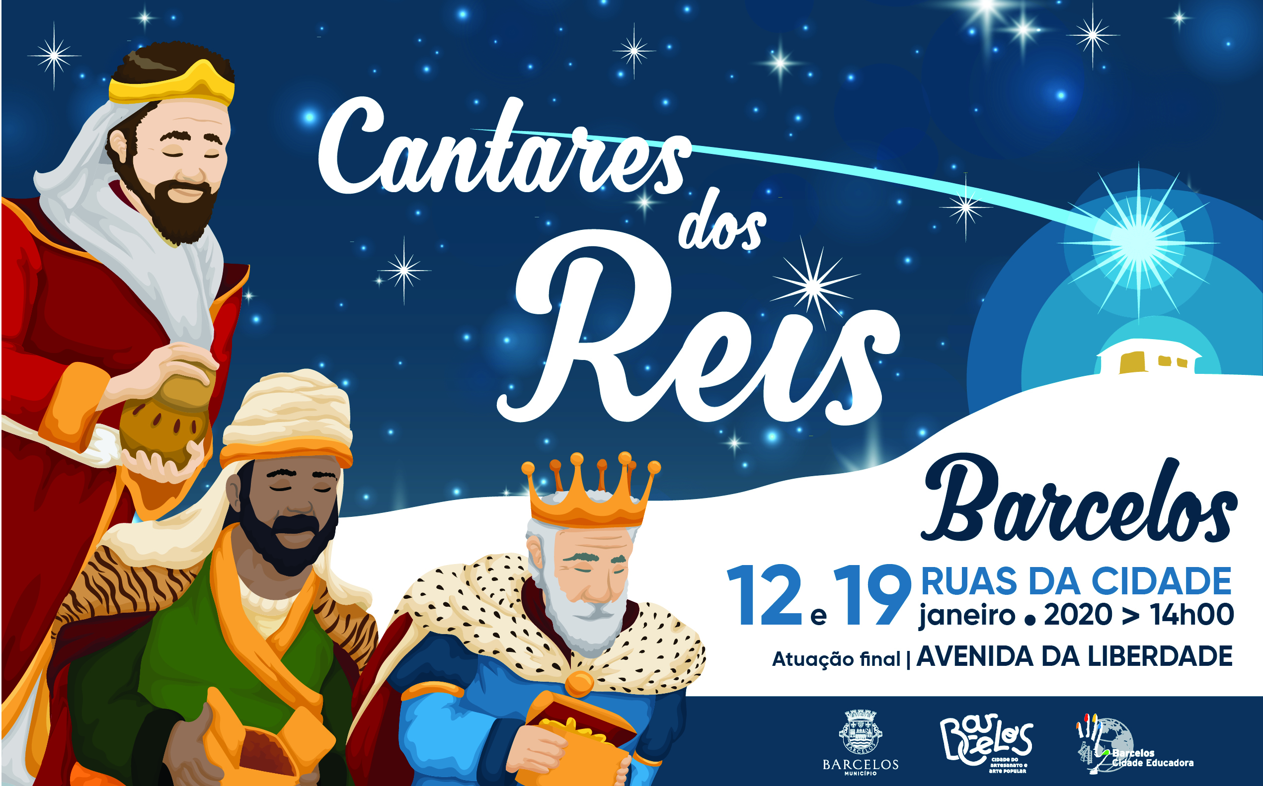 Cantares dos Reis nas ruas da cidade de Barcelos