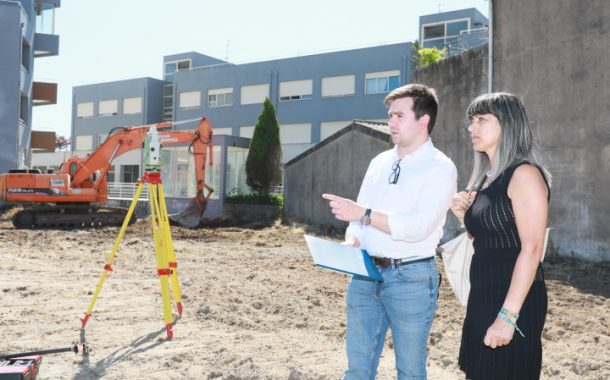 iniciaram as obras das instalações provisórias ...