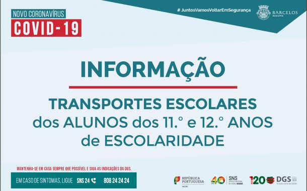 transporte de alunos do 11.º e do 12.º anos de ...