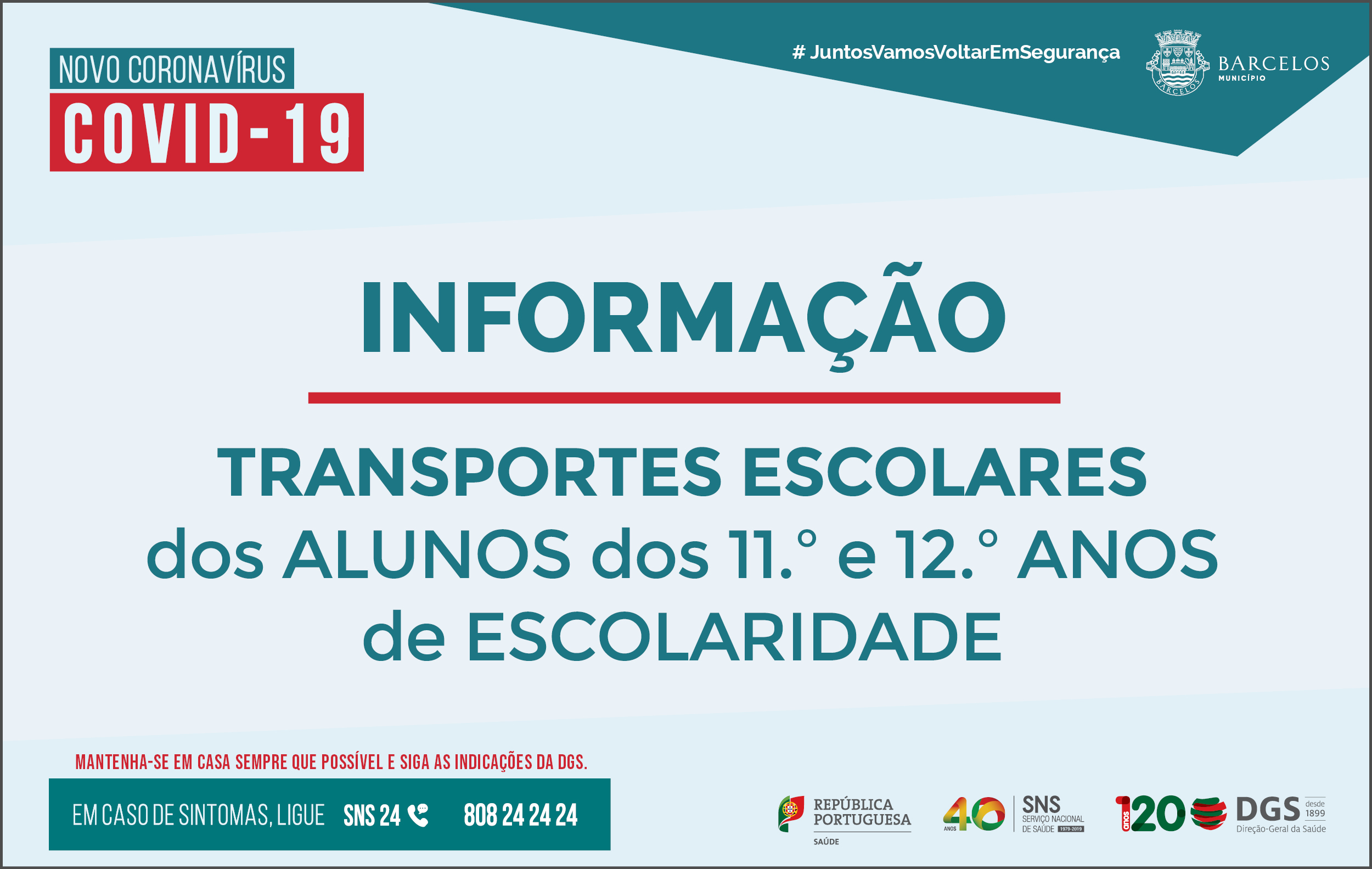 Transporte de alunos do 11.º e do 12.º anos de escolaridade