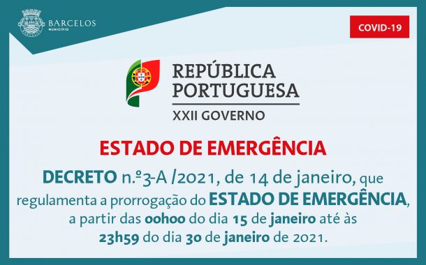 decreto n.º3-a/2021, de 14 de janeiro, que regu...