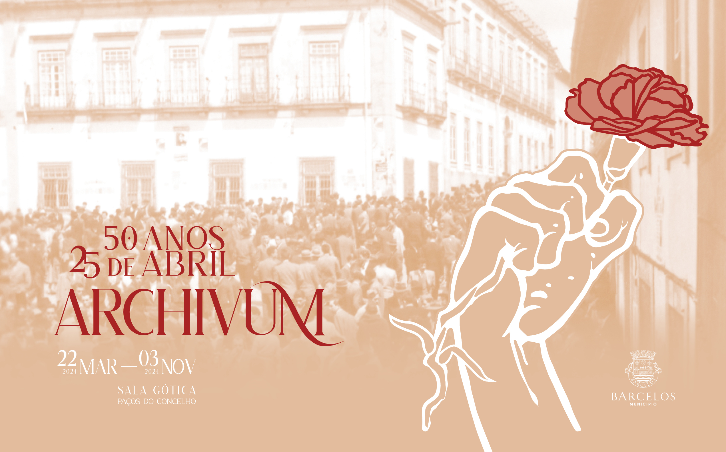 Sala Gótica dos Paços do Concelho recebe exposição “ARCHIVUM | 50 anos | 25 de Abril”