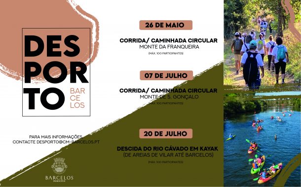 barcelos dinamiza caminhadas nos meses de verão