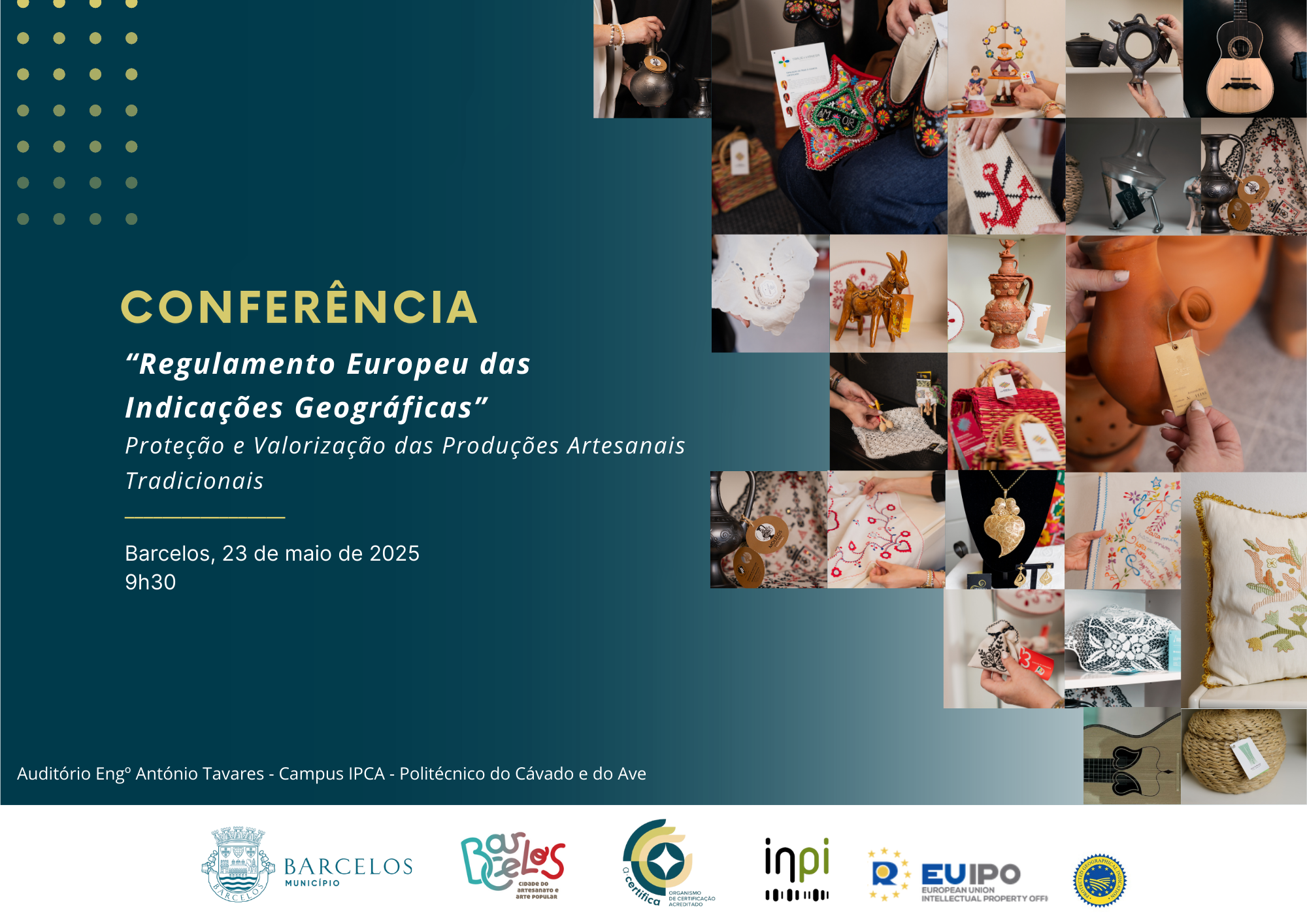 Barcelos promove conferência nacional sobre novo regulamento europeu das Indicações Geográficas artesanais
