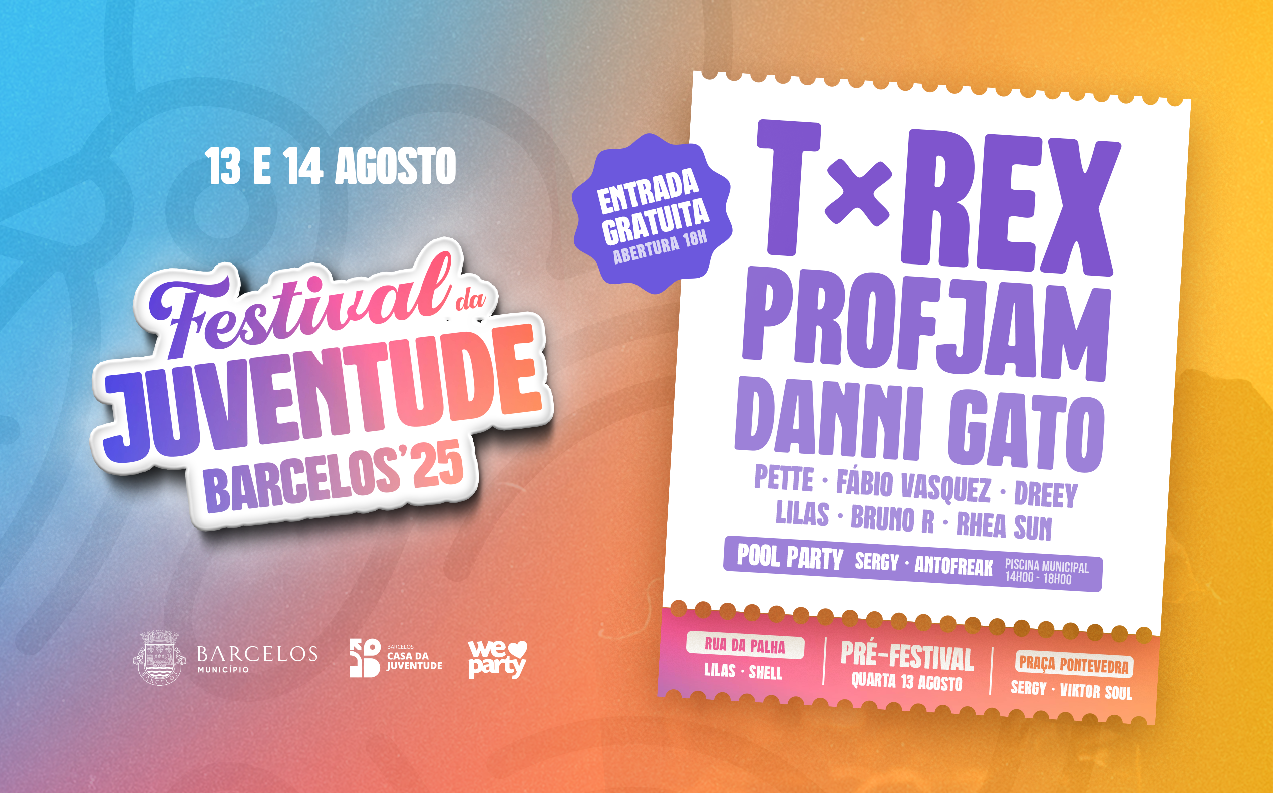 Barcelos promove Festival da Juventude a 13 e 14 de agosto