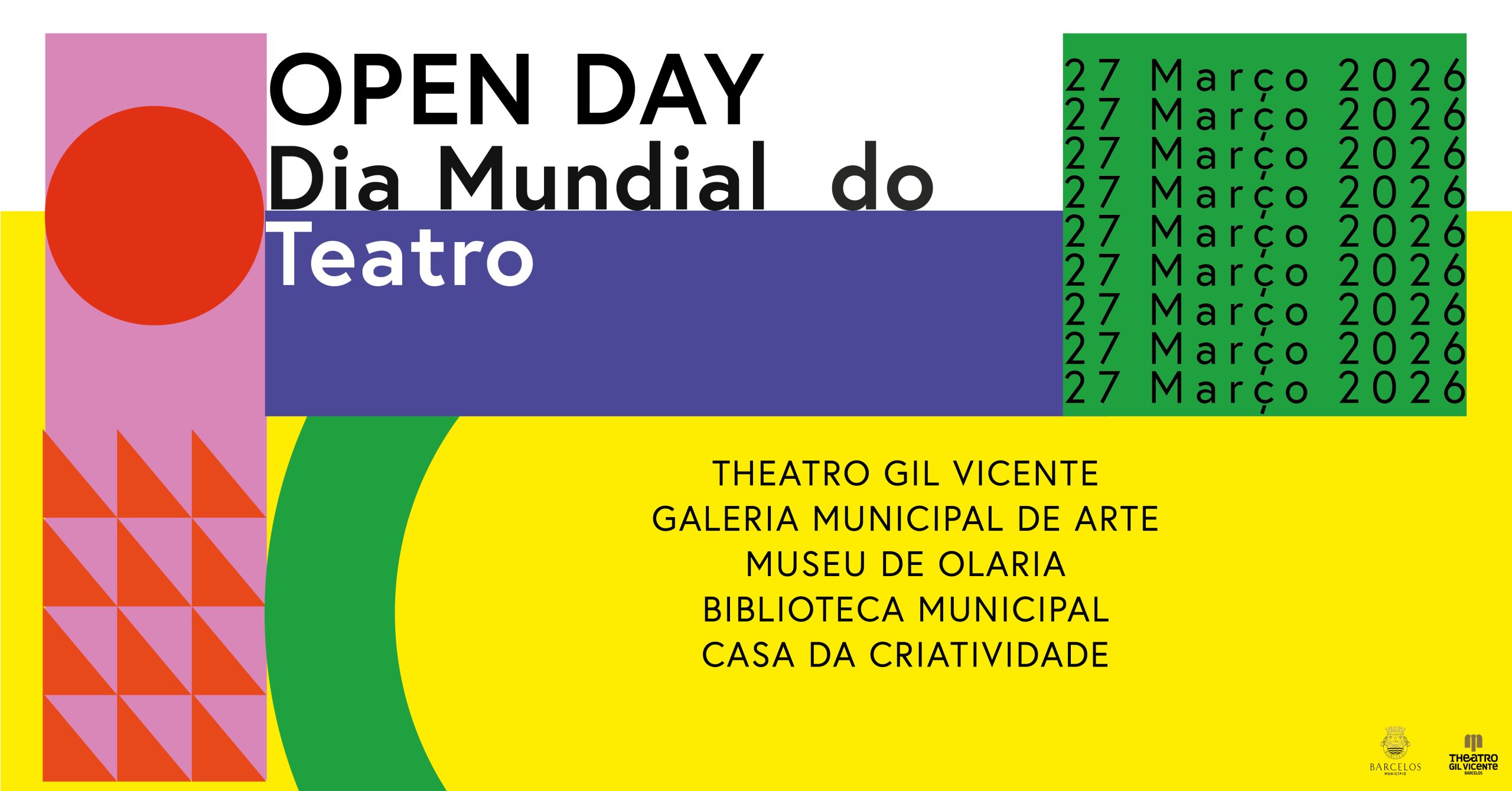Município de Barcelos assinala Dia Mundial do Teatro com programação em vários espaços da cidade