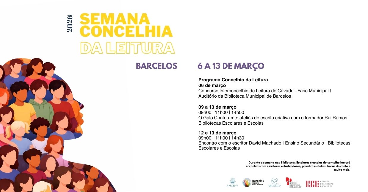 Barcelos celebra a leitura com uma semana dedicada aos livros e à criatividade