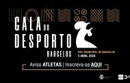 Gala do Desporto de Barcelos 2020 | Aviso – Atletas